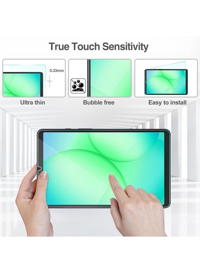 واقي شاشة لجهاز Galaxy Tab A9 مقاس 8.7 بوصة (SM-X110/SM-X115)، واقي شاشة من الزجاج المقوى 9H لجهاز Galaxy Tab A9 مقاس 8 بوصة، طبقة حماية زجاجية شفافة - Image 5